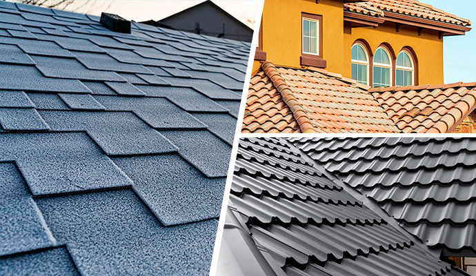 different types of roof materials