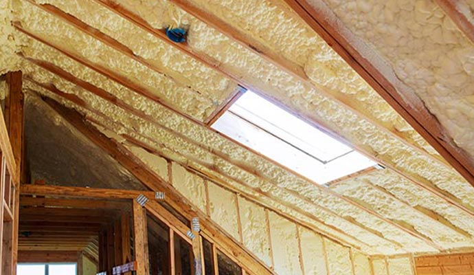 wooden house roof insulation